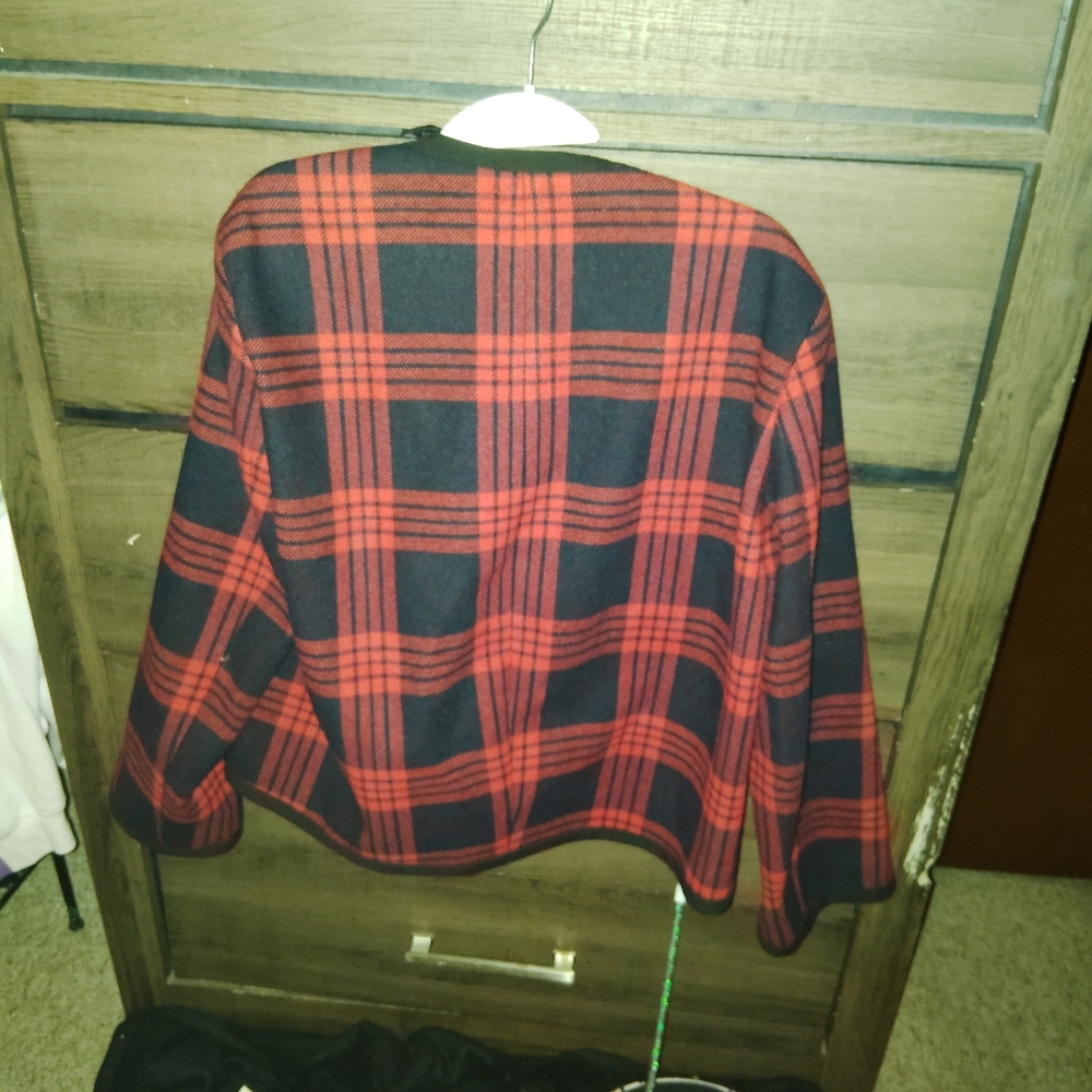 Zara Checked Studio Blazer Jacket - Medium - image 7